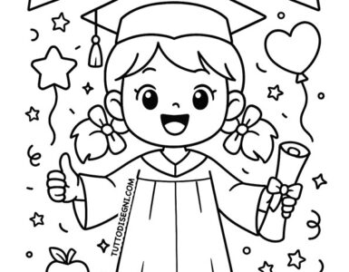 bambina con diploma