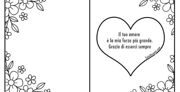 biglietto mamma cuore con frase