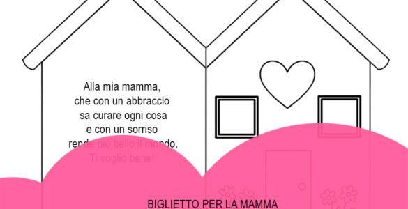 biglietto mamma dedica
