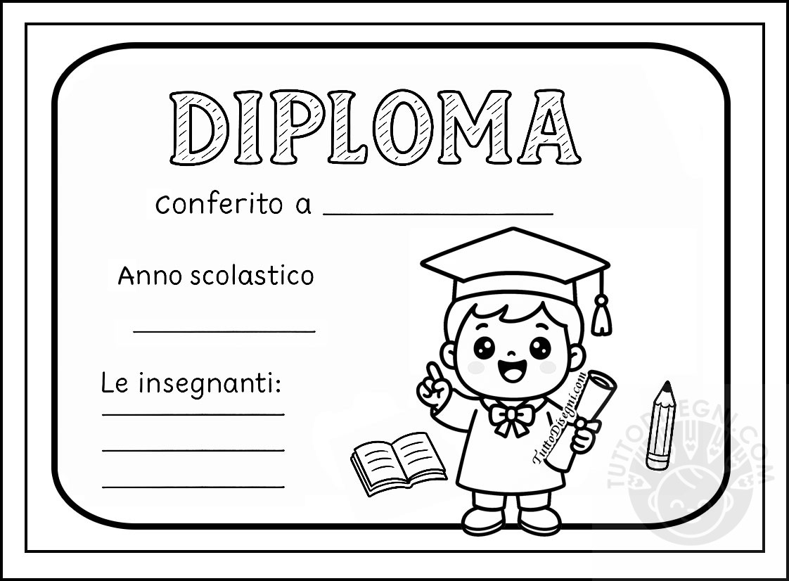 diploma bambini da stampare 1