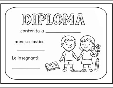 diploma bambini da stampare