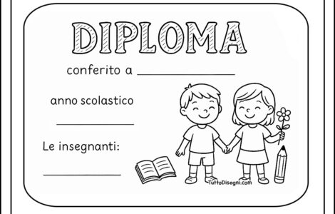 diploma bambini da stampare