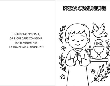 frasi biglietto comunione