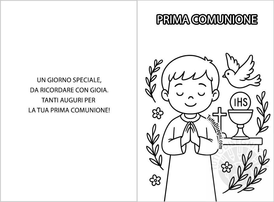 frasi biglietto comunione