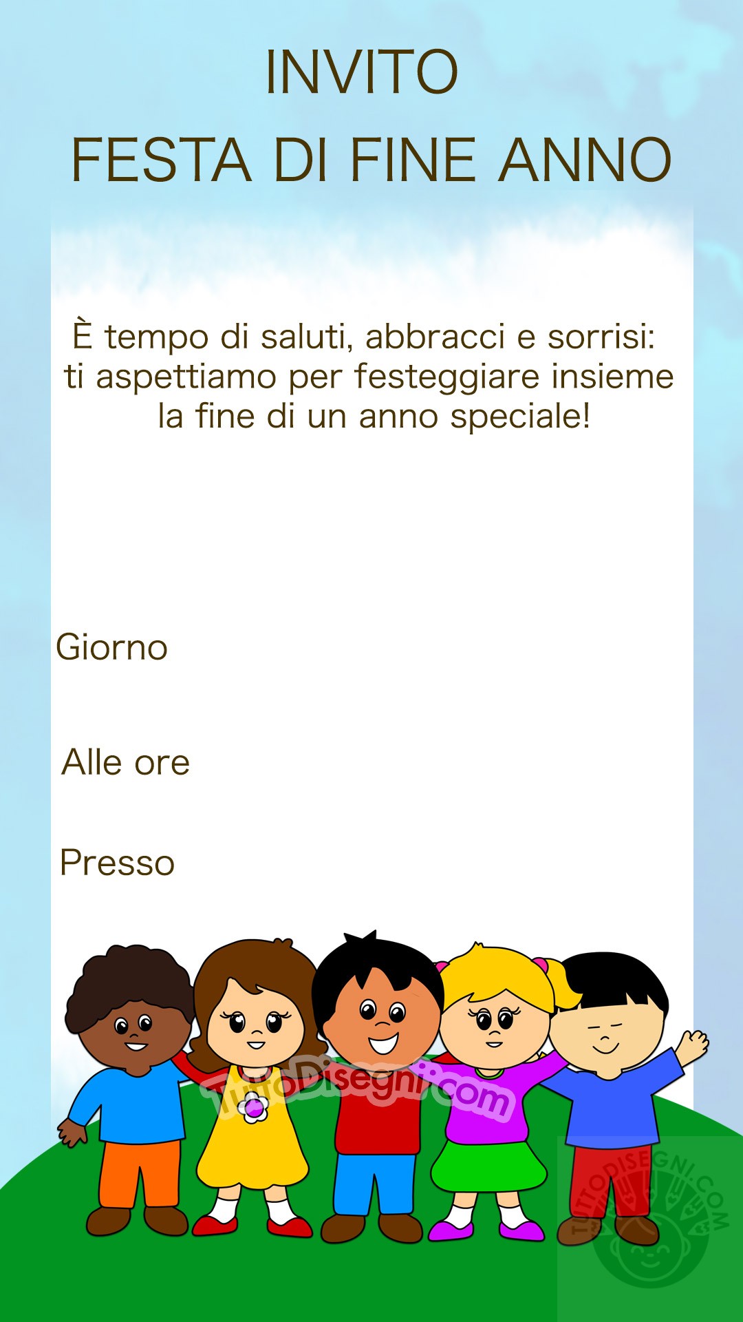 frasi invito festa fine anno scolastico
