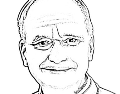 papa leone xiv disegno