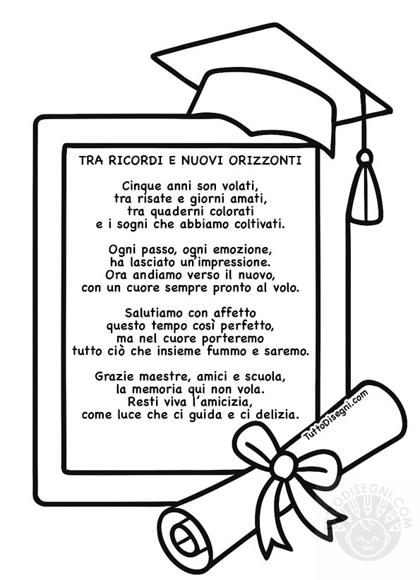 saluto fine quinta elementare