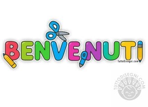 benvenuti scritta colorata 1