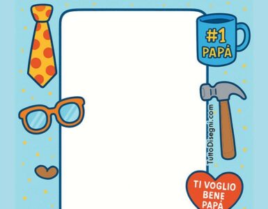 cornice selfie festa papa