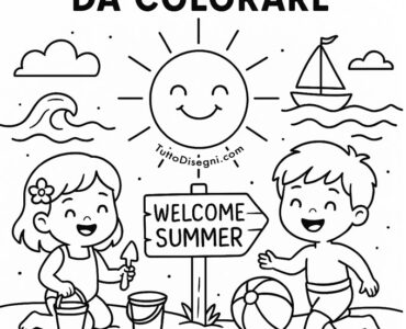 disegni estate da colorare