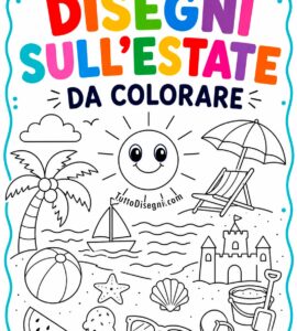 disegni sull estate da colorare