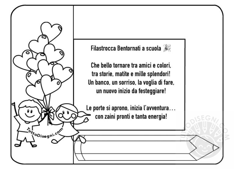 Filastrocca accoglienza scuola infanzia