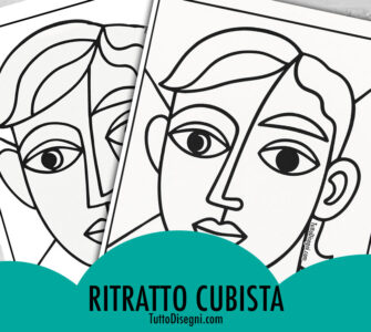 ritratto cubista da colorare