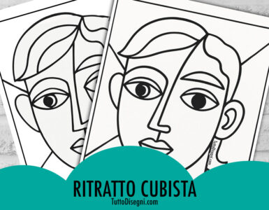 ritratto cubista da colorare