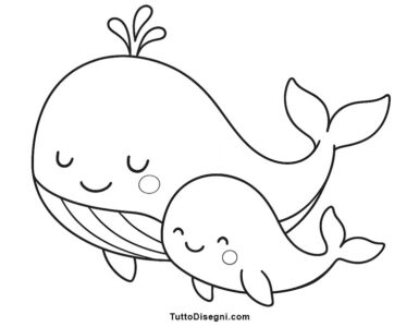 balena con cucciolo