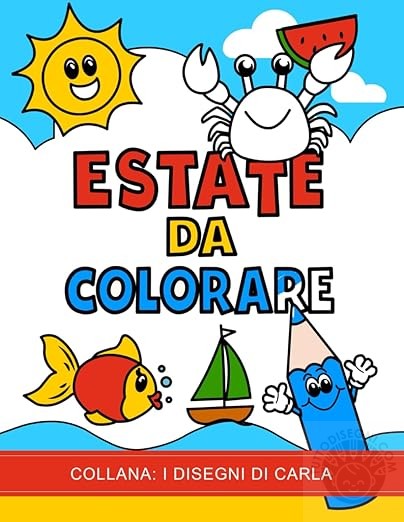 Estate da colorare - I disegni di Carla