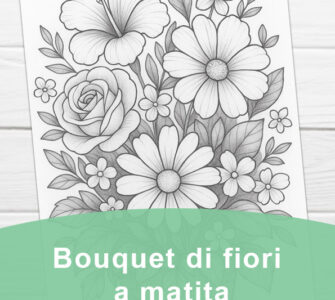 bouquet di fiori a matita