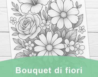 bouquet di fiori a matita