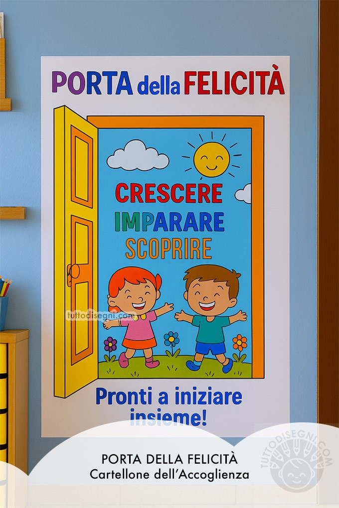 cartellone accoglienza porta della felicita 1