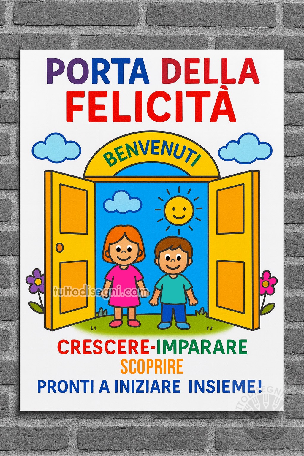 cartellone scuola idee