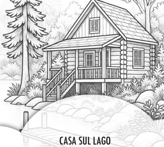 casa sul lago disegno adulti 1