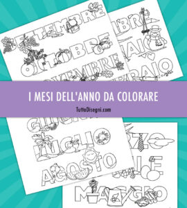 mesi da colorare