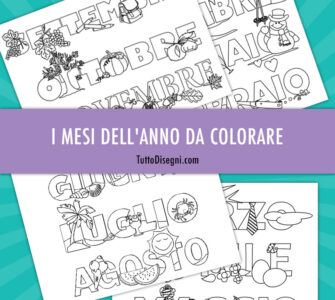 mesi da colorare