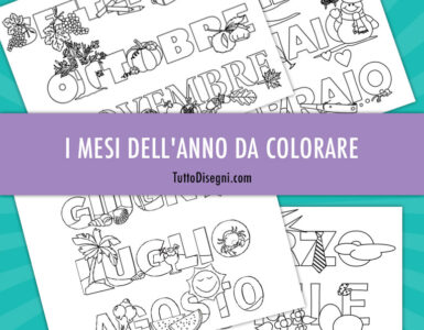 mesi da colorare