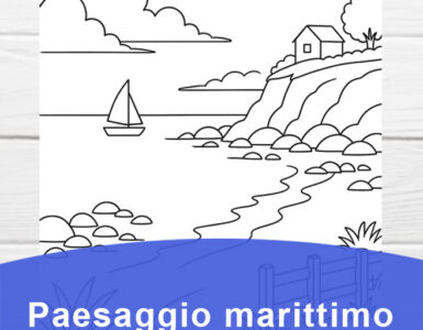 paesaggio marittimo disegno