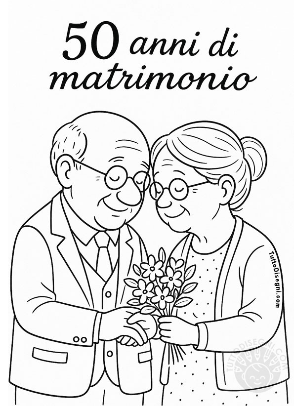 50 anni di matrimonio disegni