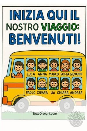 accoglienza prima elementare cartello 1