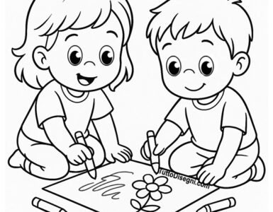 bambini che disegnano