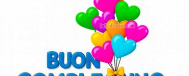 buon compleanno 3d con palloncini