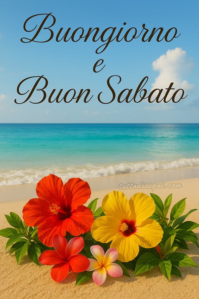 buon sabato paesaggio tropicale