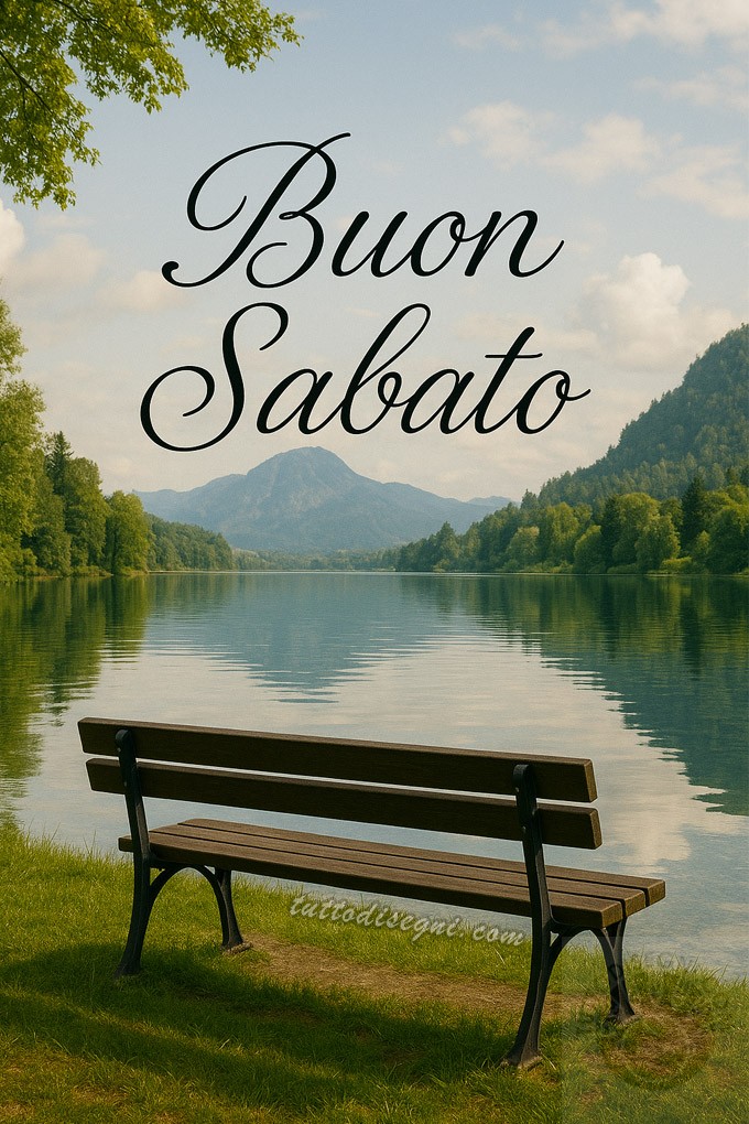 buongiorno buon sabato panchina