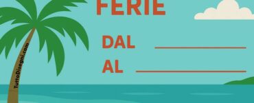 chiuso ferie estive cartello