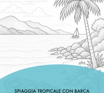 spiaggia tropicale con barca