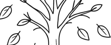 albero con foglie che cadono
