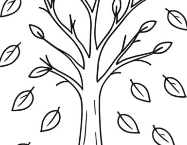 albero con foglie che cadono