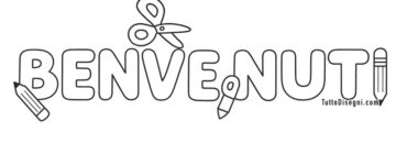 benvenuti lettere tonde