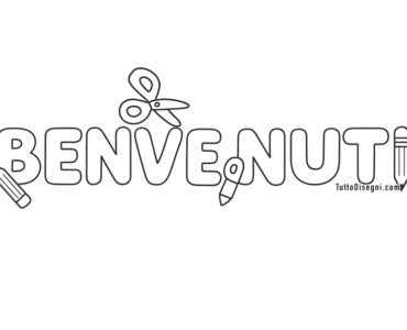 benvenuti lettere tonde