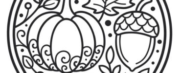 mandala autunnale zucca foglie