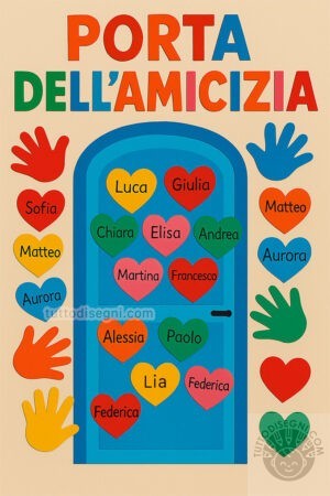 porta amicizia cartellone