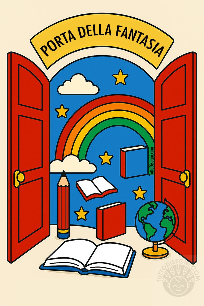 porta della fantasia cartellone