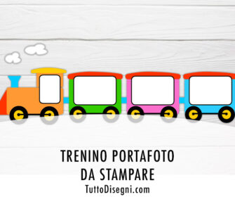 portafoto trenino