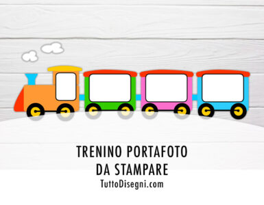 portafoto trenino