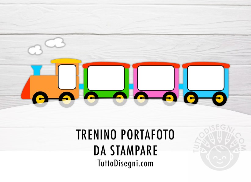 portafoto trenino