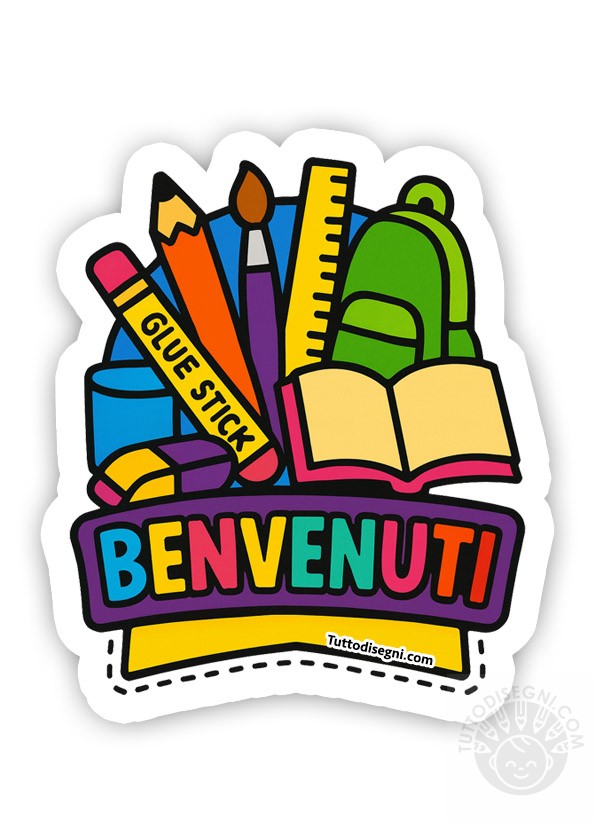 sticker benvenuti