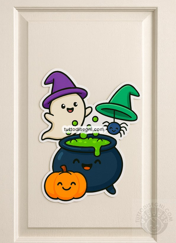 decorazione porta halloween