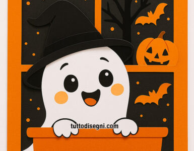fantasma halloween alla finestra